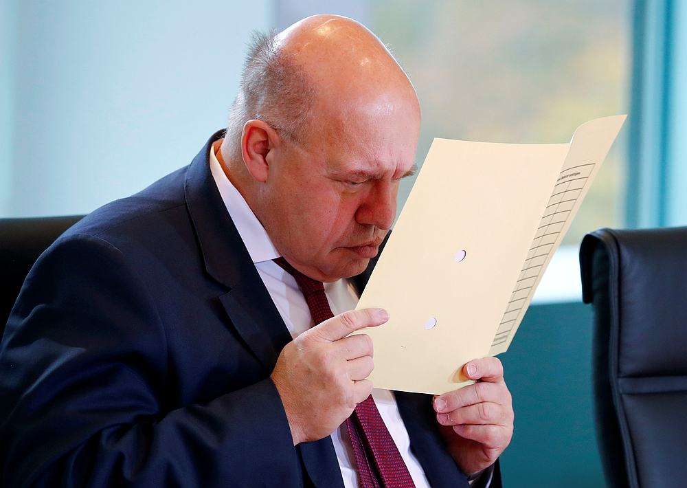 German Economy Minister Peter Altmaier at the weekly cabinet meeting in Berlin, Germany November 13, 2019. u00e2u20acu201d Reuters pic