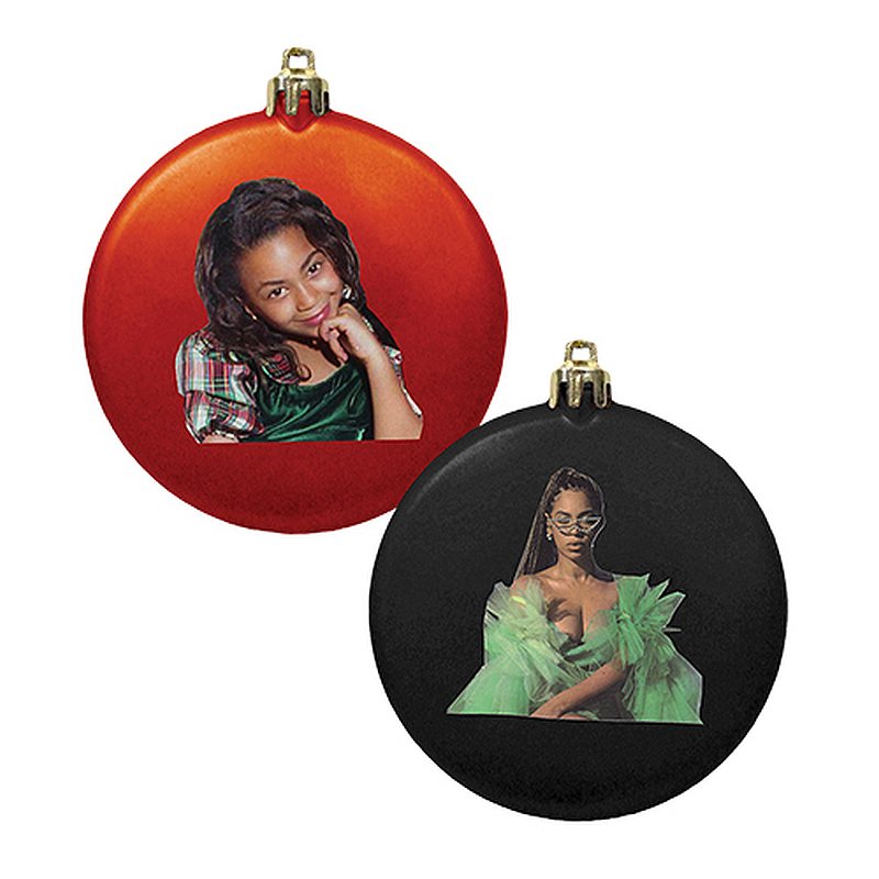 Newly dropped Beyonce Christmas baubles u00e2u20acu201d Images courtesy of Beyonce via AFP