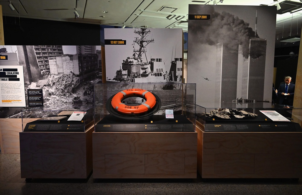 A view is seen of u00e2u20acu02dcRevealed: The Hunt for Bin Ladenu00e2u20acu2122 exhibition at the National 9/11 Memorial Museum in New York November 7, 2019. u00e2u20acu201d AFP pic