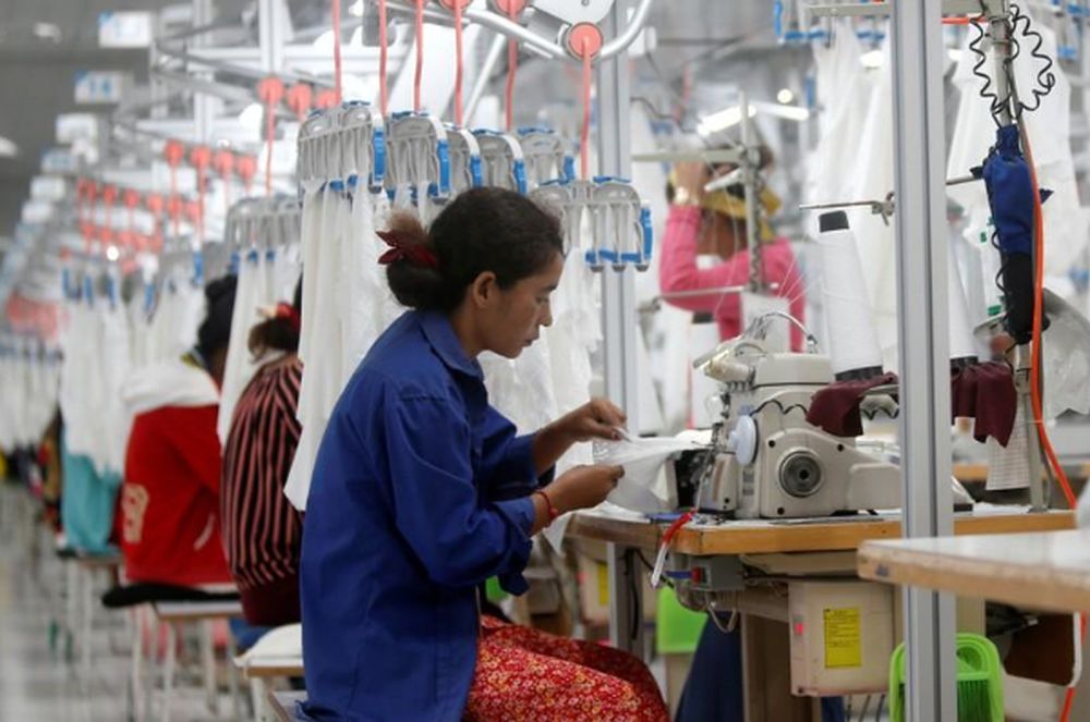 An employee works at a factory supplier of the HM brand in Kandal province, Cambodia, December 12, 2018. u00e2u20acu201d Reuters pic