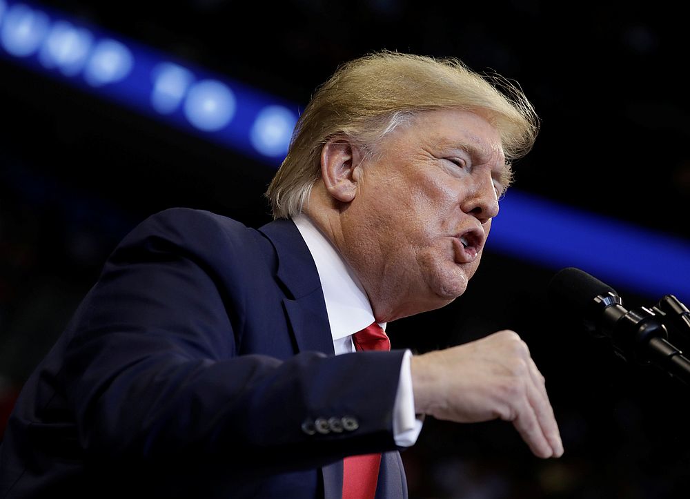 US President Donald Trump holds a campaign rally in Sunrise, Florida November 26, 2019. u00e2u20acu201d Reuters pic