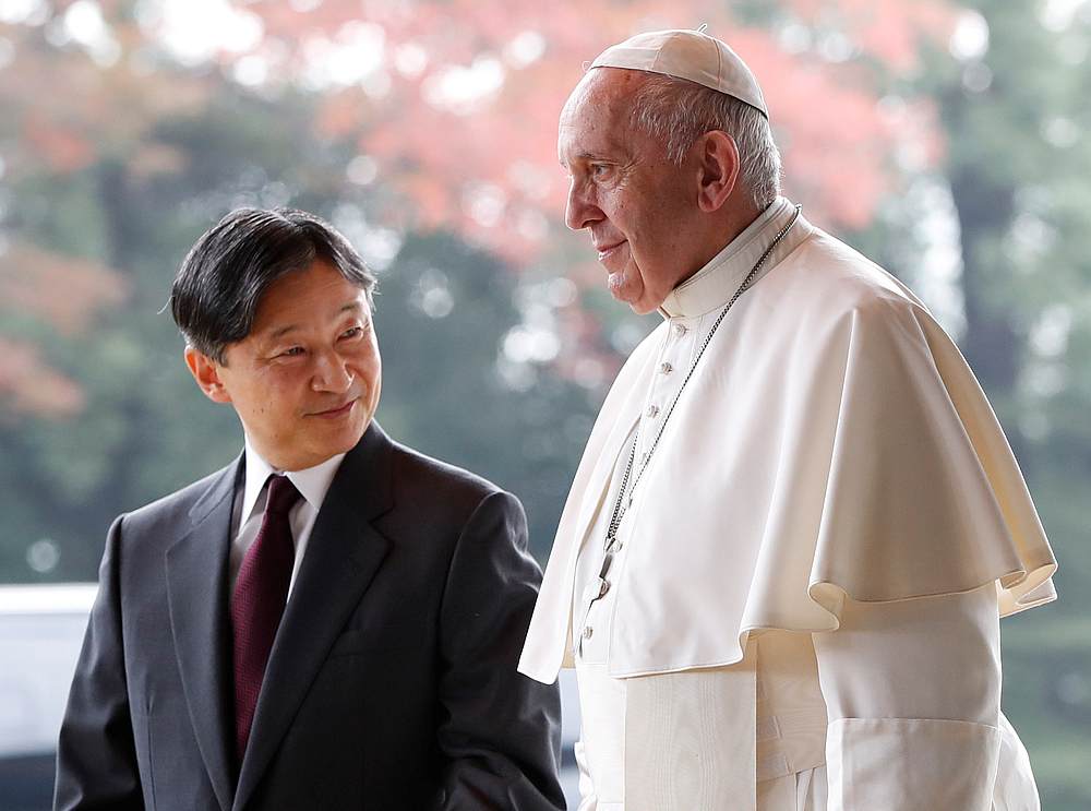 Pope Francis meets Japan's Emperor Naruhito ahead of a private visit at the Imperial Palace in Tokyo November 25, 2019. u00e2u20acu201d Reuters pic