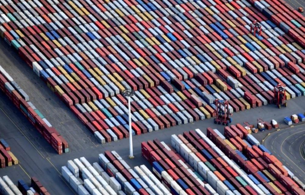 Aerial view of containers at a loading terminal in the port of Hamburg, Germany August 1, 2018. u00e2u20acu201d Reuters pic