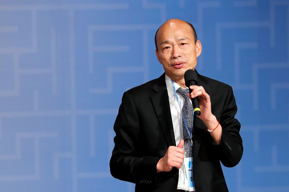 Kaohsiung Mayor Han Kuo-yu speaks during a forum in Taipei, Taiwan, April 30, 2019. u00e2u20acu201d Reuters pic
