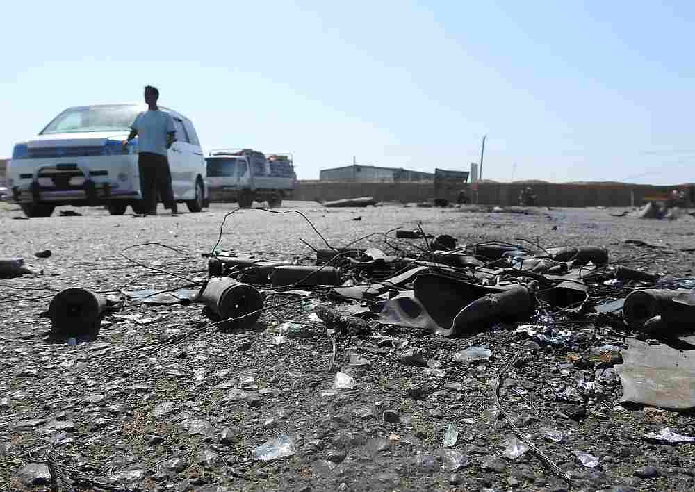 A man stands at a military site hit by a missile attack by Yemen's Houthi movement in the Red Sea port city of al-Mokha, Yemen November 7, 2019. u00e2u20acu201d Reuters pic