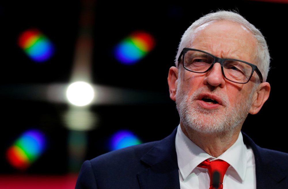 Leader of the Labour Party Jeremy Corbyn speaks at the launch of the party manifesto in Birmingham November 21, 2019. u00e2u20acu2022 Reuters pic
