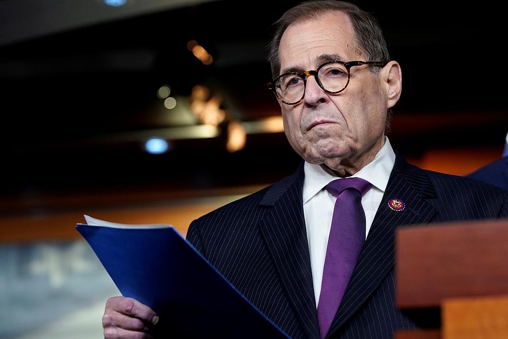 Chairman of the House Judiciary Committee Jerrold Nadler during a media briefing on Capitol Hill in Washington October 31, 2019.  u00e2u20acu201d Reuters pic