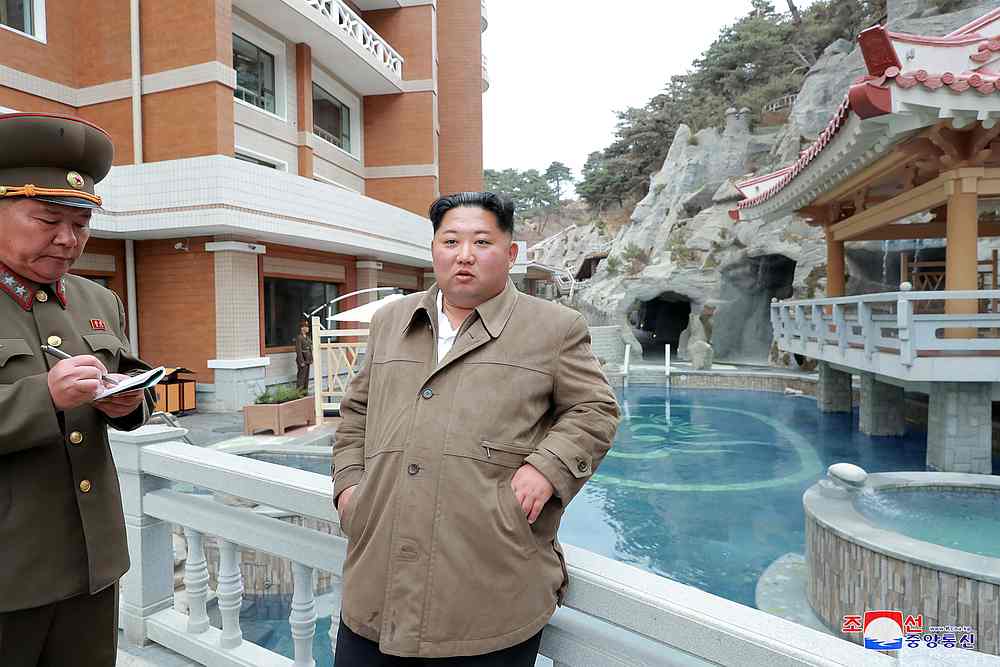 North Korean leader Kim Jong-un inspects Yangdok Hot Spring Resort in this undated picture released November 14, 2019. u00e2u20acu201d KCNA pic via Reuters