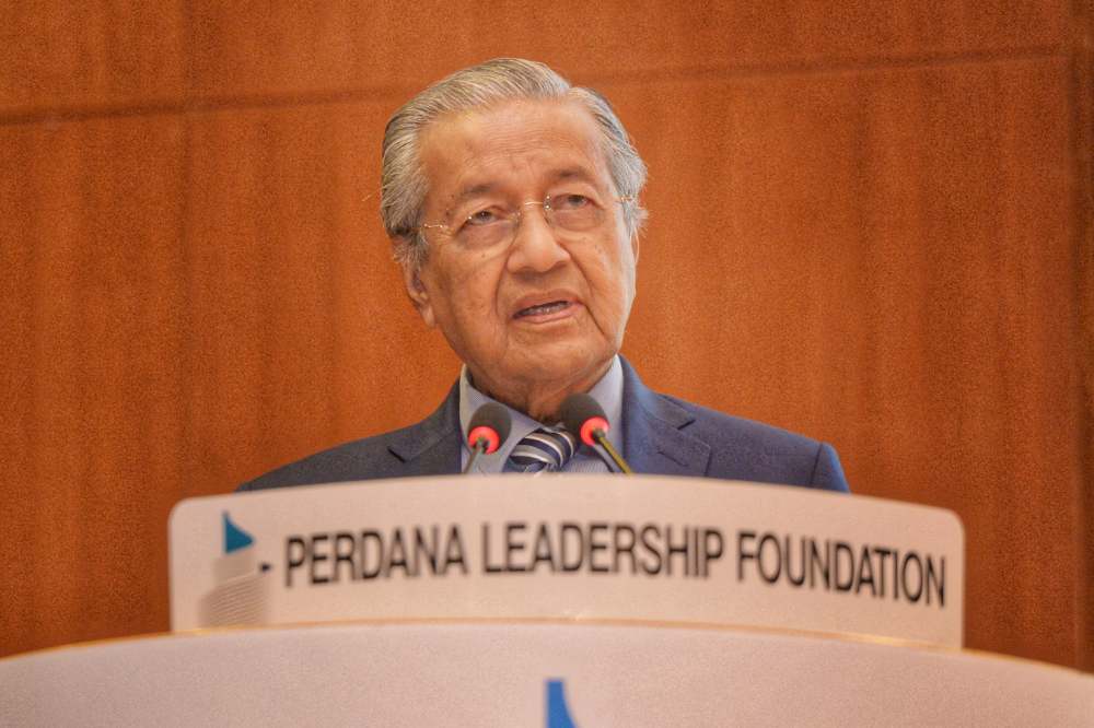 Prime Minister Tun Dr Mahathir speaks during the soft launch of Kuala Lumpur Summit in Putrajaya November 21, 2019. u00e2u20acu2022 Picture by Shafwan Zaidon