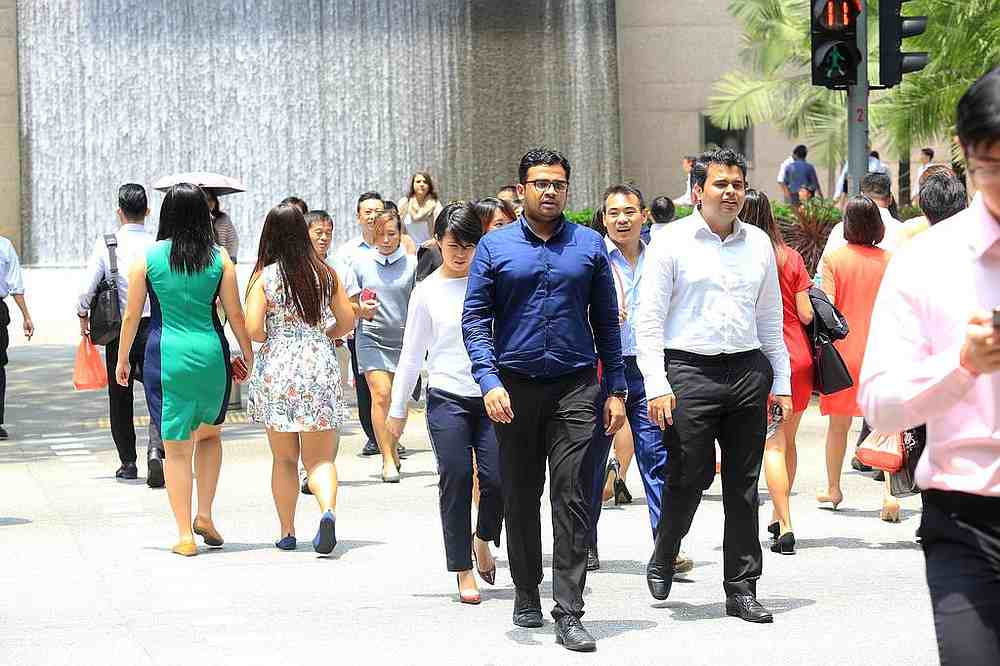 The Ministry of Manpower labour report says overall employment in Singapore is up slightly from June 2018 to June 2019 but the rate of income growth fell. u00e2u20acu201d TODAY pic