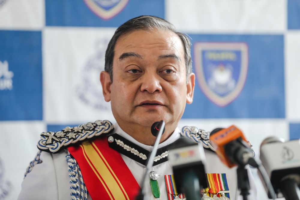 Deputy Inspector-General of Police Datuk Mazlan Mansor speaks during a press conference at the Police Training Centre in Kuala Lumpur November 8, 2019. u00e2u20acu201d Picture by Firdaus Latif