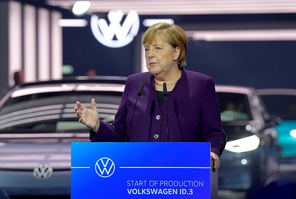 German Chancellor Angela Merkel speaks during a ceremony in Zwickau, Germany November 4, 2019. u00e2u20acu201d Reuters pic