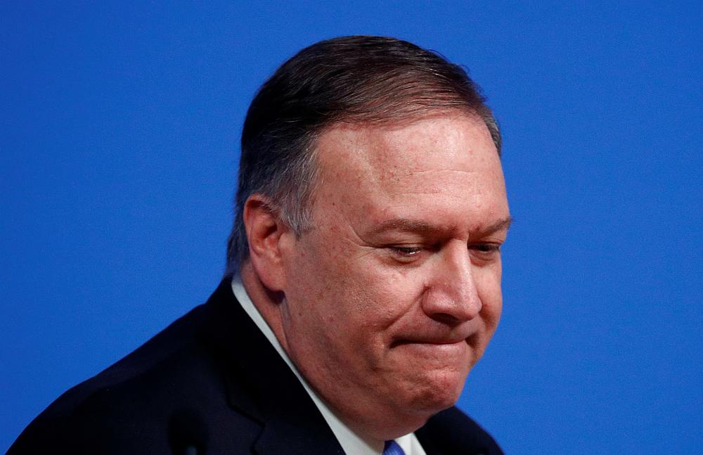 US Secretary of State Mike Pompeo at a news conference at the Alliance headquarters in Brussels, Belgium November 20, 2019. u00e2u20acu201d Reuters pic