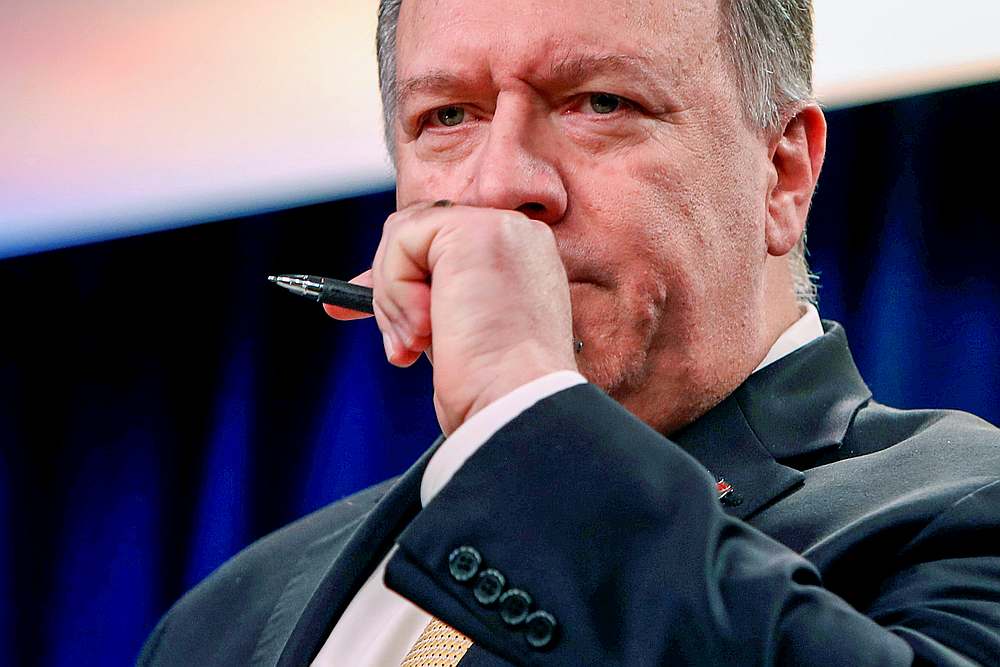 US Secretary of State Mike Pompeo answers questions during a news briefing at the State Department in Washington November 18, 2019. u00e2u20acu201d Reuters pic