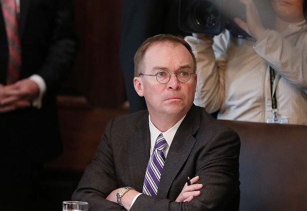 White House Chief of Staff  Mick Mulvaney listens during Trump cabinet meeting at the White House in Washington October 21, 2019. u00e2u20acu201d Reuters pic