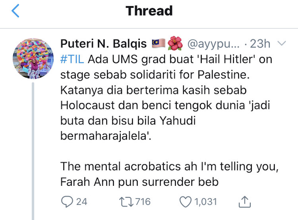 The response among Malaysian social media users has been swift and scathing.