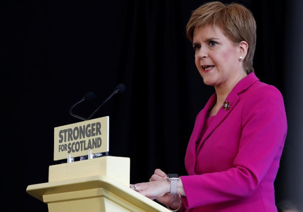 Scotlandu00e2u20acu2122s First Minister Nicola Sturgeon speaks during the SNP general election campaign launch in Edinburgh, Scotland, Britain November 8, 2019. u00e2u20acu201d Reuters pic