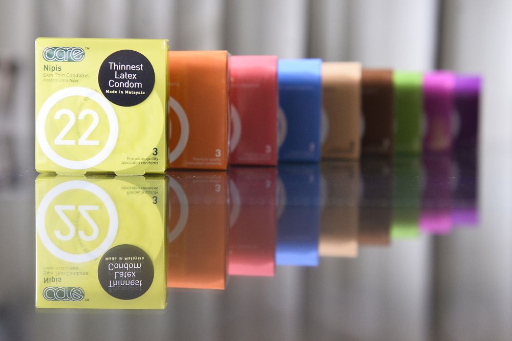 Apart from the newly released Nipis, the company also has a wide range of existing condoms with different flavours and textures. — Picture by Miera Zulyana