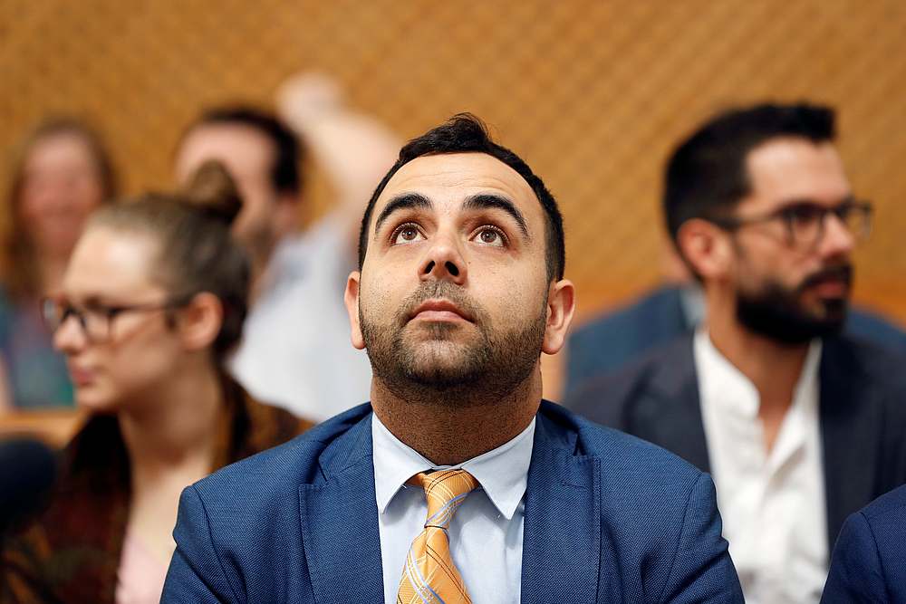 Omar Shakir, Human Rights Watch Israel and Palestine director, looks up before his hearing at Israel's Supreme Court in Jerusalem September 24, 2019. u00e2u20acu201d Reuters pic