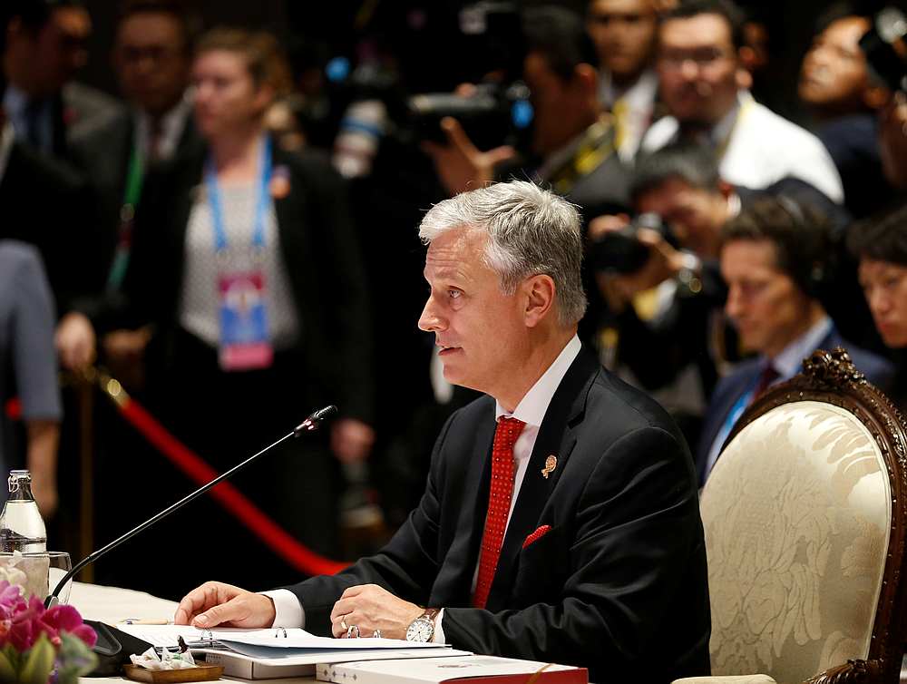 nUS National Security Advisor Robert C. Ou00e2u20acu2122Brien attends 7th Asean-United States summit in Bangkok, Thailand November 4, 2019. u00e2u20acu201d Reuters pic