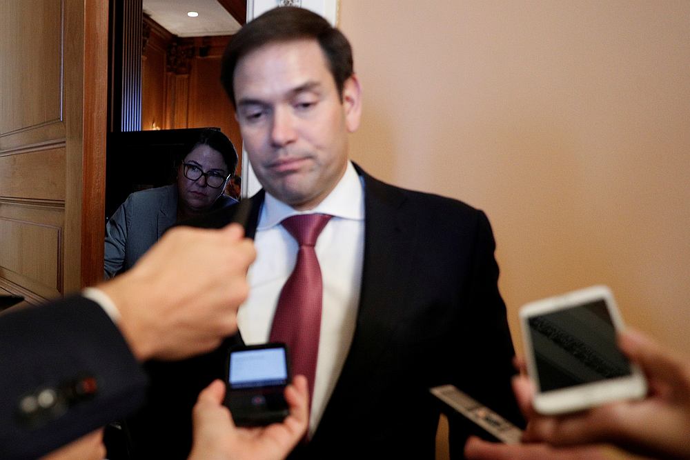 Senator Marco Rubio speaks to reporters on Capitol Hill in Washington October 22, 2019. u00e2u20acu201d Reuters pic
