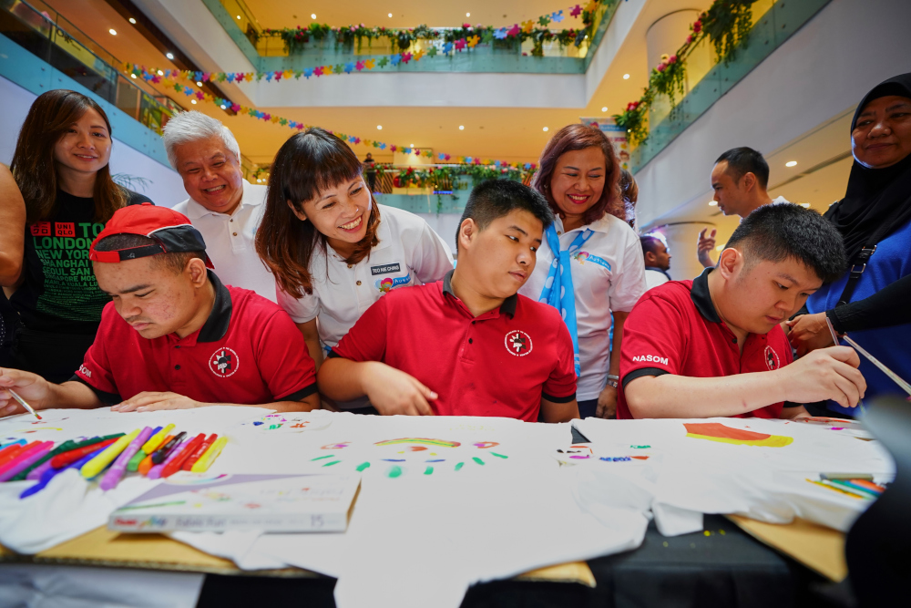 DIY T-Shirt activities were a hit at the fair. — Picture courtesy of Sunway Putra Mall