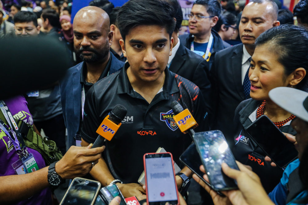 Youth and Sports Minister Syed Saddiq Syed Abdul Rahman speaks during a press conference in Kuala Lumpur November 9, 2019. u00e2u20acu201d Picture by Firdaus Latif