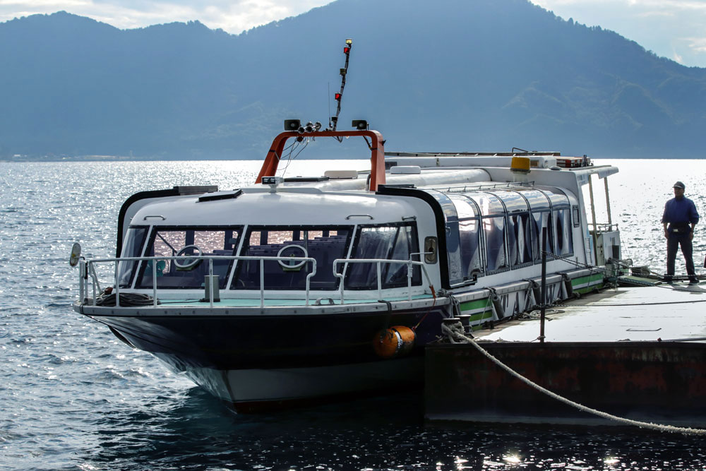 Take a lake cruise around Tazawako on one of these sightseeing boats.