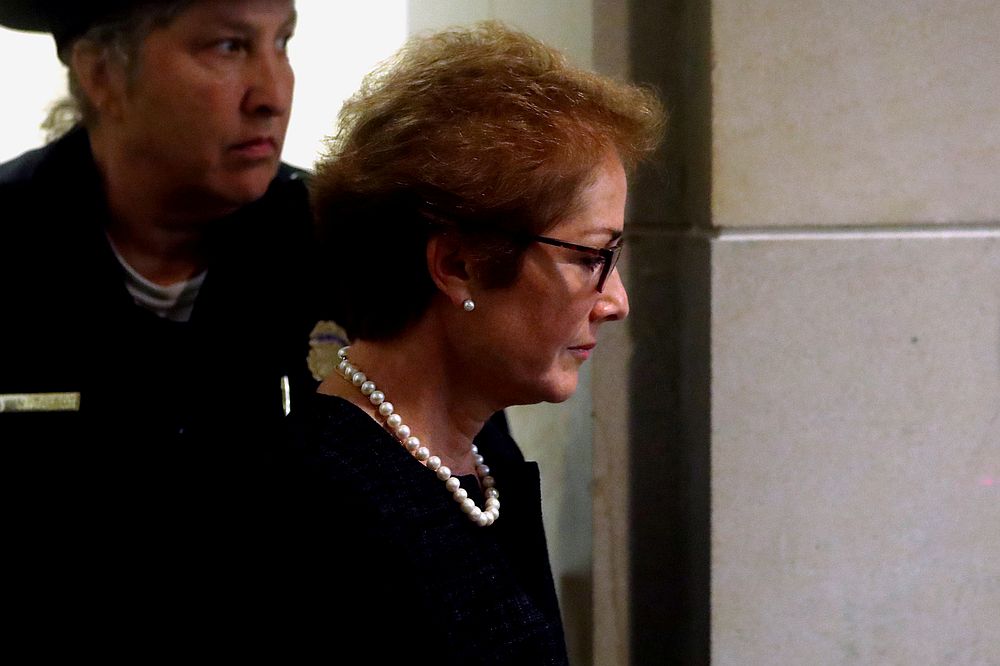 Former US ambassador to Ukraine Marie Yovanovitch arrives to testify on Capitol Hill in Washington October 11, 2019.  u00e2u20acu201d Reuters pic