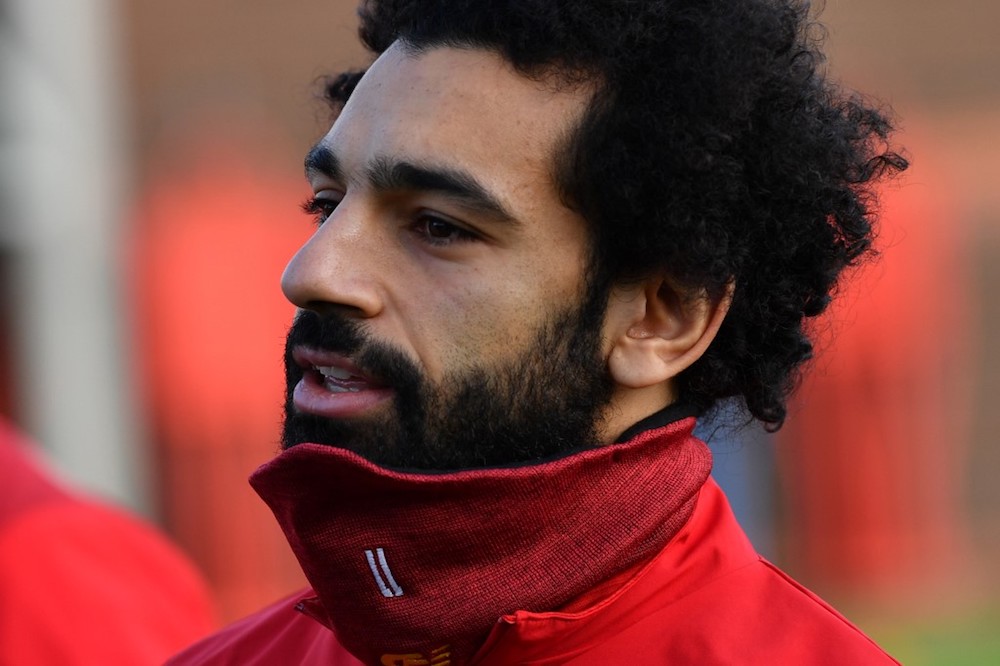 Liverpoolu00e2u20acu2122s Mohamed Salah attends a training session at Melwood in Liverpool December 9, 2019. u00e2u20acu201d AFP pic