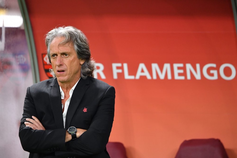 Flamengou00e2u20acu2122s coach Jorge Jesus looks on during the 2019 Fifa Club World Cup semi-final match with Saudi Arabiau00e2u20acu2122s al-Hilal at the Khalifa International Stadium in Doha December 17, 2019. u00e2u20acu201d AFP pic