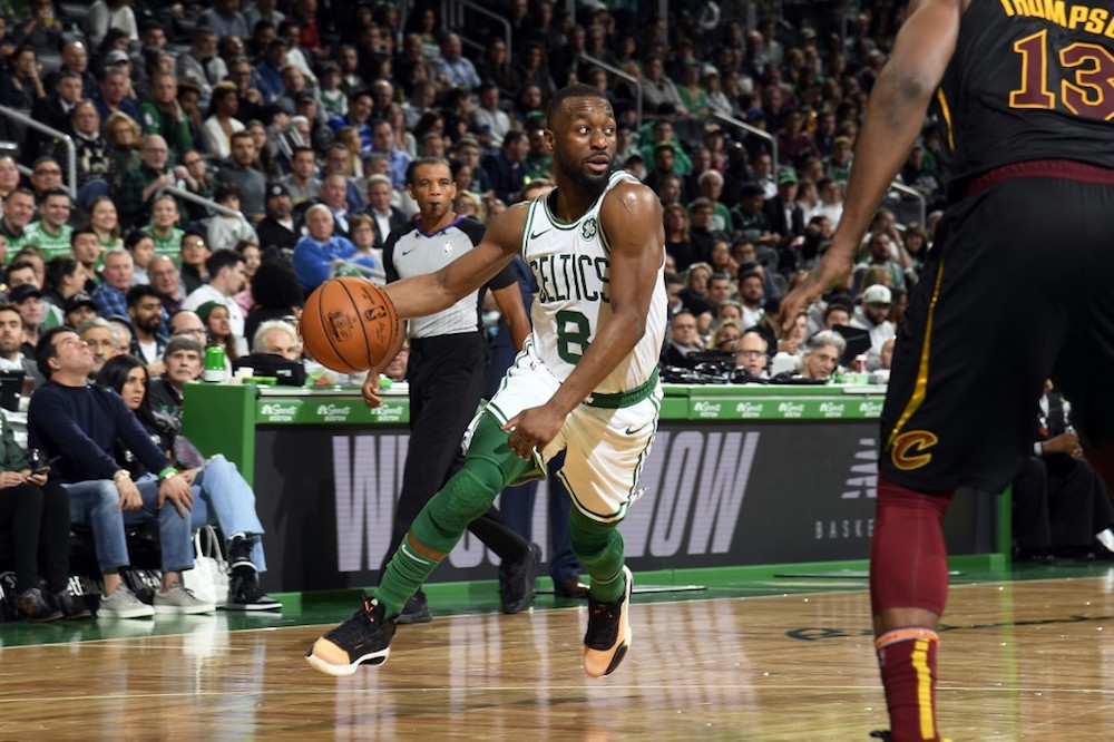 Kemba Walker of the Boston Celtics handles the ball during the game against the Cleveland Cavaliers at the TD Garden in Boston December 9, 2019. u00e2u20acu201d AFP pic