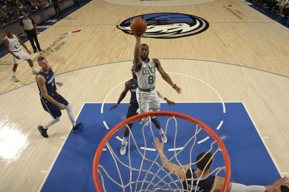 Kemba Walker of the Boston Celtics shoots the ball against the Dallas Mavericks at the American Airlines Centre in Dallas, Texas December 18, 2019. u00e2u20acu201d AFP pic