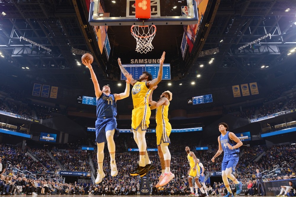 Luka Doncic of the Dallas Mavericks shoots the ball against the Golden State Warriors at Chase Centre in San Francisco December 28, 2019. u00e2u20acu201d AFP pic