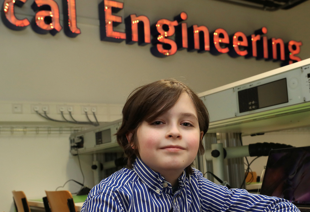 Nine-year-old Belgian student Laurent Simons, studies electrical engineering at the University of Technology in Eindhoven, Netherlands November 20, 2019. u00e2u20acu201d Reuters pic