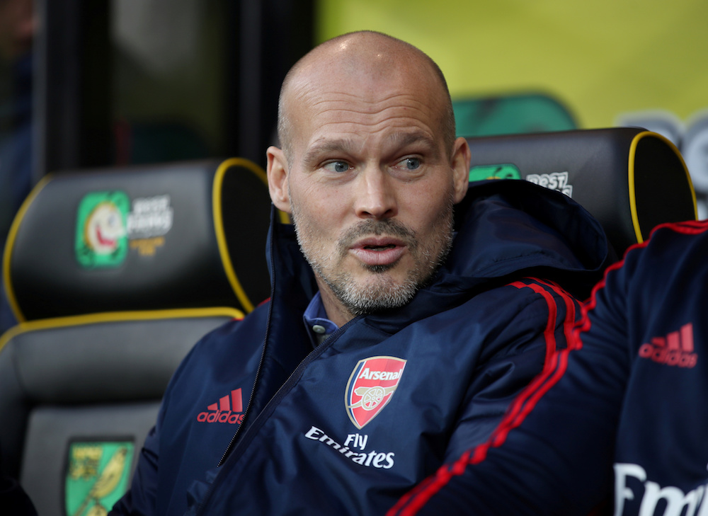 Arsenal interim manager Freddie Ljungberg is seen before the Premier League match with Norwich City at Carrow Road in Norwich December 1, 2019. u00e2u20acu201d Reuters pic
