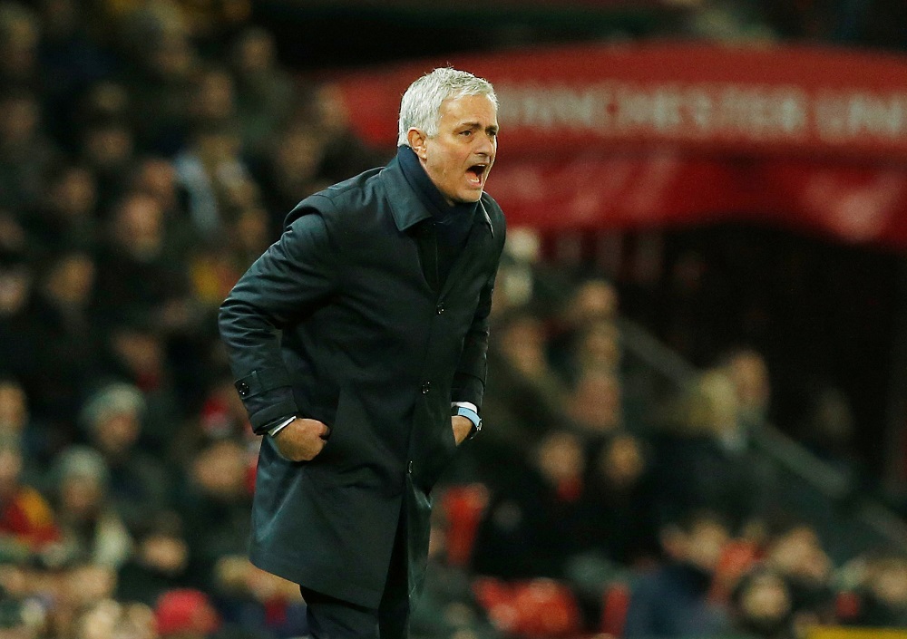 Tottenham Hotspur manager Jose Mourinho reacts during the match against Manchester United at Old Trafford in Manchester December 4, 2019. u00e2u20acu201d Reuters pic