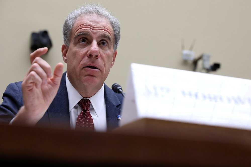 US Justice Department Inspector General Michael Horowitz testifies before the House Oversight and Government Reform Committee on Capitol Hill in Washington September 18, 2019. u00e2u20acu201d Reuters pic