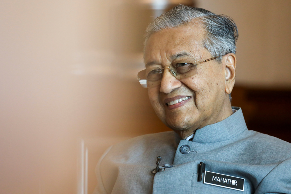 Malaysiau00e2u20acu2122s Prime Minister Tun Dr Mahathir Mohamad speaks during an interview with Reuters in Putrajaya December 10, 2019. u00e2u20acu201d Reuters pic