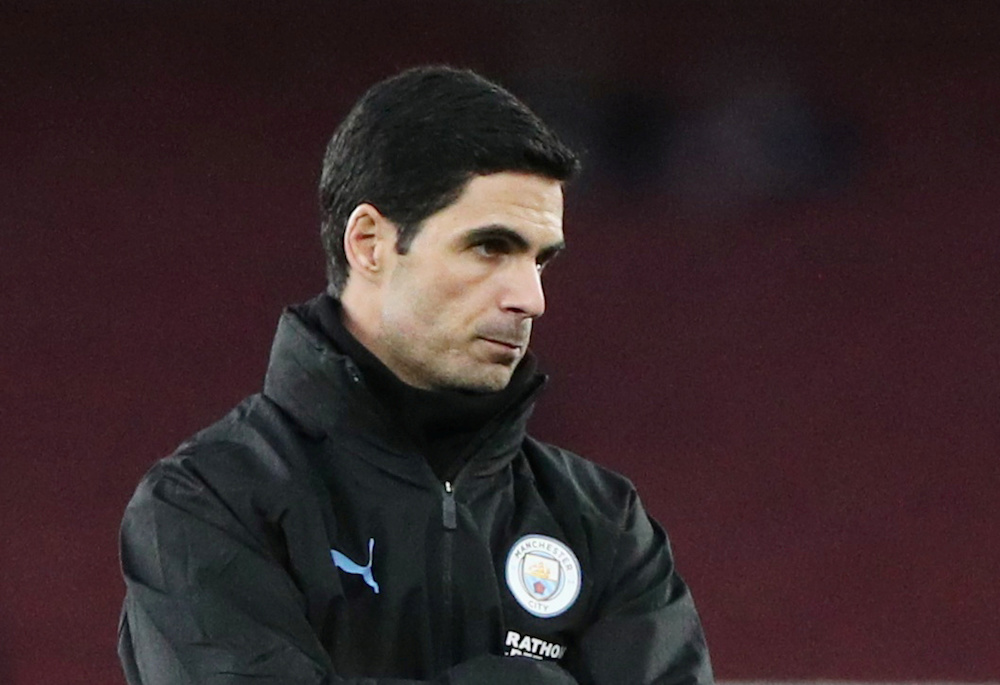 Manchester City assistant coach Mikel Arteta is seen before the Premier League match with Arsenal at Emirates Stadium in London December 15, 2019. u00e2u20acu201d Reuters pic