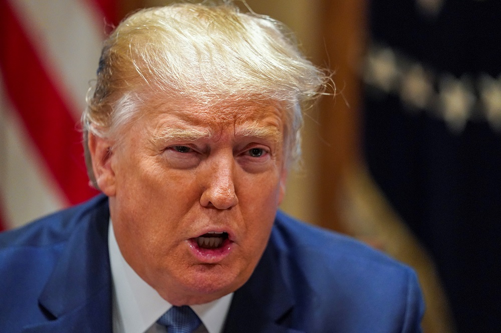 US President Donald Trump speaks during a roundtable on deregulation in the cabinet room at the White House in Washington December 16, 2019. u00e2u20acu201d Reuters pic