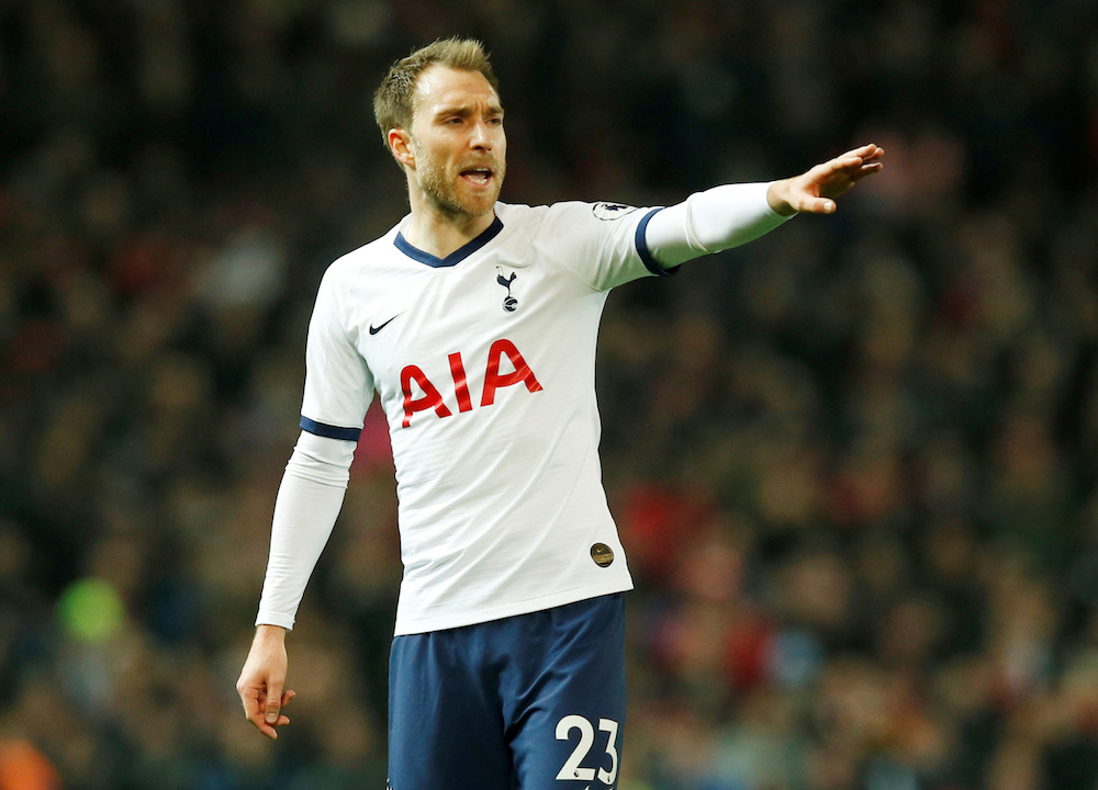 Tottenham Hotspuru00e2u20acu2122s Christian Eriksen reacts during the Premier League match with Manchester United at Old Trafford in Manchester December 4, 2019. u00e2u20acu201d Reuters pic