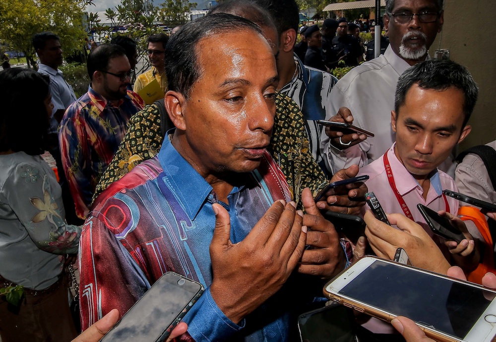 Human Resources Minister M. Kulasegaran speaks to the press at the launch of SkilssMalaysia 2.0:Skills4all at the Perak Industrial Training Institute in Ipoh December 3, 2019. u00e2u20acu201d Picture by Farhan Najib