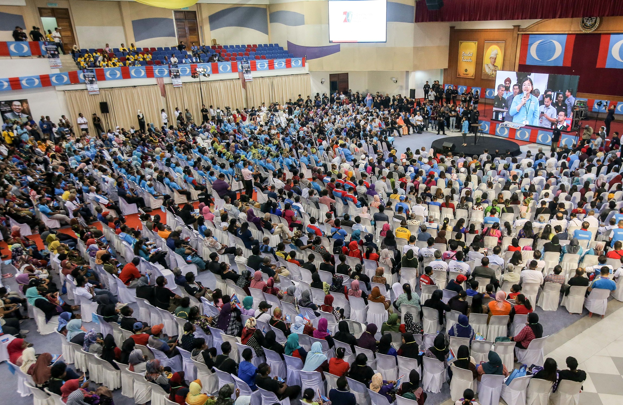 Perak PKR members and supporters attend the state party’s convention in Kuala Kangsar December 3, 2019. — Picture by Farhan Najib