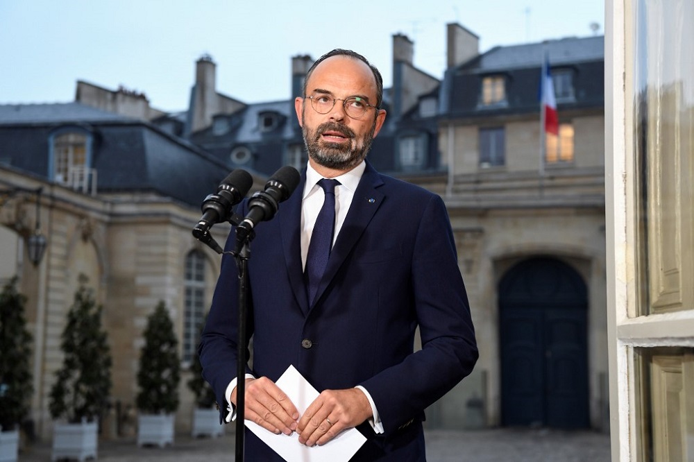French Prime Minister Edouard Philippe gives a press conference during a general strike over French governmentu00e2u20acu2122s plan to overhaul the countryu00e2u20acu2122s retirement system, at the Matignon palace in Paris December 6, 2019. u00e2u20acu201d AFP pic