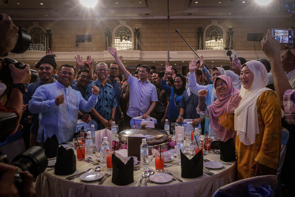 PKR deputy president Datuk Seri Azmin Ali (centre) attends the ‘SPV 2030’ dinner on December 8, 2019. — Picture by Hari Anggara