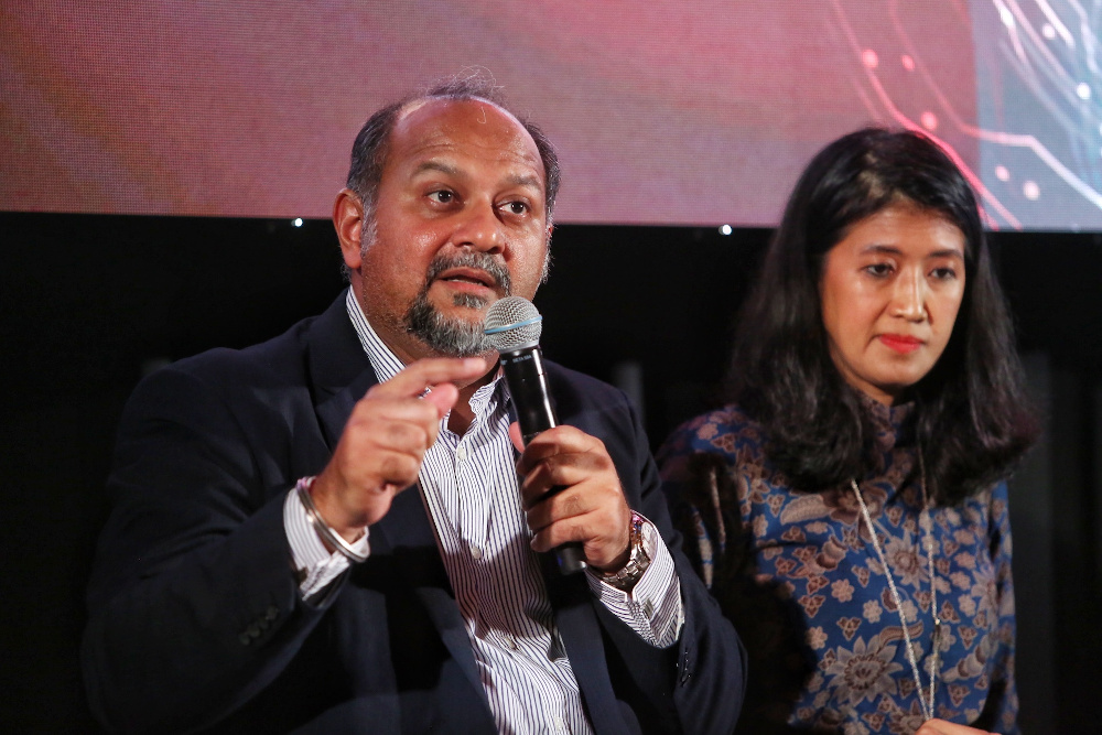 Minister of Communications and Multimedia Gobind Singh speaks during the MY Future Skills and panel discussion December 10, 2019. u00e2u20acu201d Picture by Choo Choy May