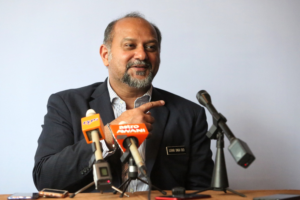 Minister of Communications and Multimedia Gobind Singh speaks during the MY Future Skills and panel discussion December 10, 2019. u00e2u20acu201d Picture by Choo Choy May