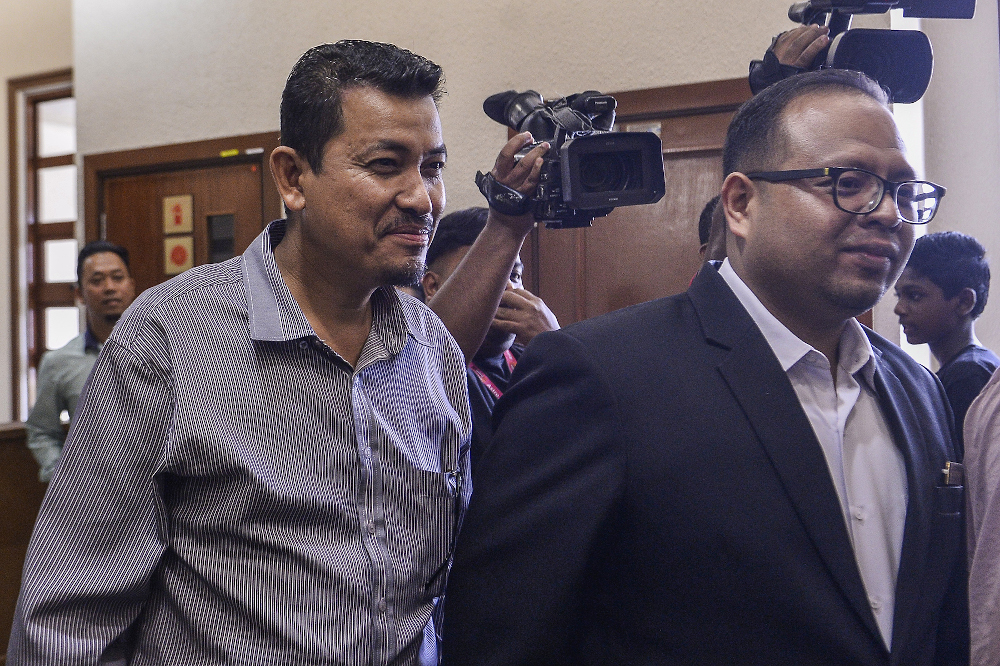 Witness Sabri Said attends Zahid Hamidi Trial in Kuala Lumpur High Court on December 10, 2019. — Picture by Miera Zulyana