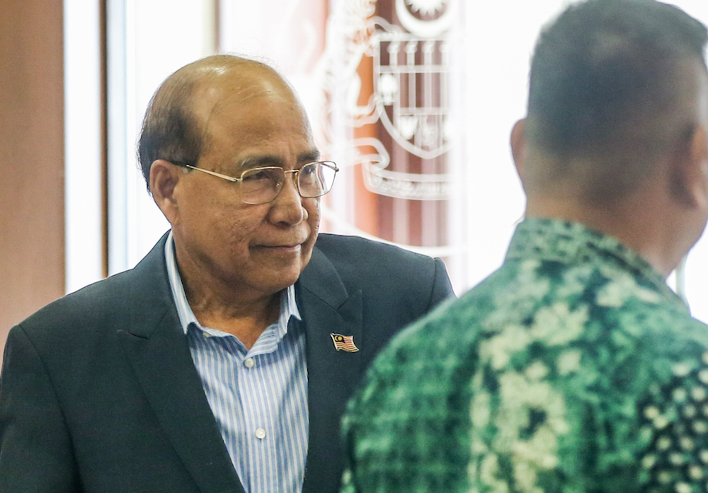 Datuk Seri Wan Ahmad Wan Omar is seen at the Kuala Lumpur High Court December 11, 2019. u00e2u20acu201d Picture by Firdaus Latif